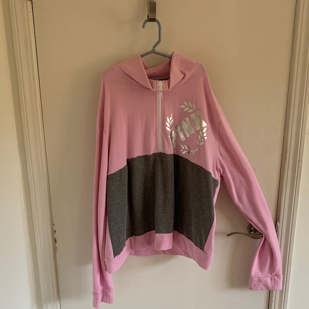 PINK 3/4 Zip Sweatshirt